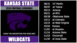 2024 Kansas State Wildcats Football Schedule [upl. by Herbie116]