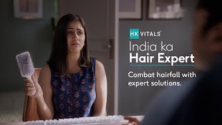 Hairfall in Women Stop Searching Start Solving with HK Vitals India Ka Hair Expert [upl. by Nohsid573]