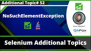 NoSuchElementException  Different Reasons for getting this exception during Selenium Automation [upl. by Noiroc]