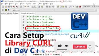 Bagaimana Cara Setup Library CURL di Dev C [upl. by Erdne]