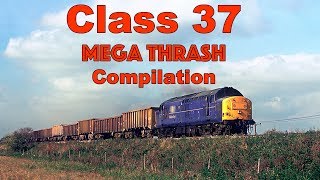 Class 37 Diesel Locomotive Mega Thrash Compilation [upl. by Blanding]