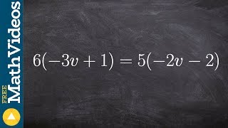 Learn to solve a multi step equation with distributive property amp a variable on both side [upl. by Nerot]