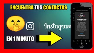 Como SINCRONIZAR CONTACTOS📲 en INSTAGRAM [upl. by Sager]