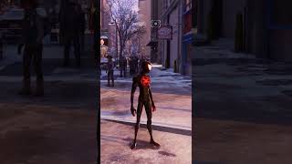 Spider Man Miles Morales funny dance in New York spidermanmiles shorts newyork [upl. by Schuh365]