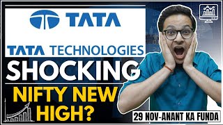 Tata Technologies IPO  shocking  Nifty new high soon  Bank Nifty and Nifty analysis  29112023 [upl. by Womack]