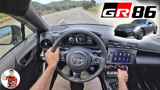 The 2023 Toyota GR86 Manual is Fun Anytime Anywhere POV Drive Review [upl. by Damick]