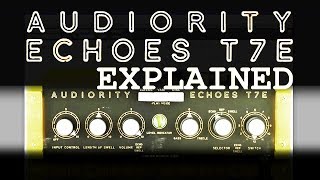 Audiority ECHOES T7E  GilmourPink Floyd Echorec plugin [upl. by Pammi]