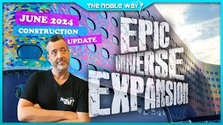 Epic Universe Expansion Early Opening June 2024 Construction Update amp Site Visit  Whats Next [upl. by Anirol]