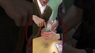 How did the coin get inside the glass magic trick 🪄magic shorts [upl. by Bevis220]