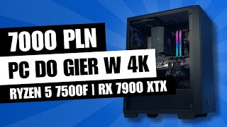 Komputer za 7000 zł do gier w 4K  RX 7900 XTX  Ryzen 5 7500F  TEST 1080p 1440p 2160p [upl. by Peisch649]