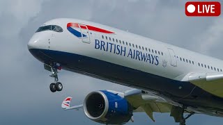 🔴LIVE  LONDON HEATHROW  HARD TOUCH amp GO LANDING 21425 SAS live aviation [upl. by Boarer]