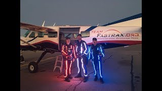 Team Fastrax skydives into Virginia Tech Hokies Football game 9302017 [upl. by Nonnairb]