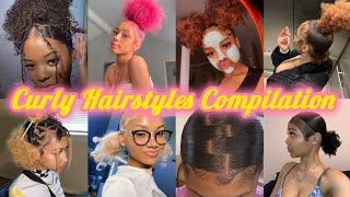 Natural Curly Hairstyles Compilation 💞 Viral Curly hair tiktoks [upl. by Alurd]