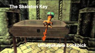 Skyrim How to obtain The Skeleton Key Unbreakable Lock Pick [upl. by Hyacintha675]