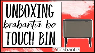 Unboxing Brabantia Bo Touch Bin with Plastic Buckets [upl. by Esilahc]