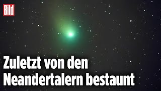 Seltener Besucher aus dem All Grüner Komet streift die Erde [upl. by Daughtry]