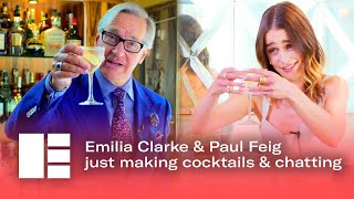 Emilia Clarke amp Paul Feig Make Cocktails Chat Game of Thrones Star Wars amp More  Ed TV Fest 2020 [upl. by Akerdna]