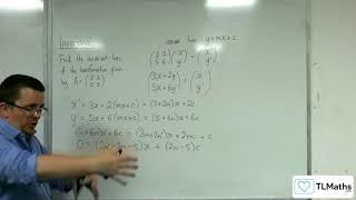 ALevel Further Maths C404 Invariance Example of Finding Invariant Lines [upl. by Kappel]