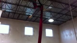 Aerial silks bomb drop combination [upl. by Htbazile554]