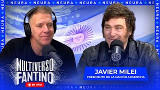 Javier Milei en vivo en los estudios de Neura  Multiverso Fantino  0804 [upl. by Anailuj]