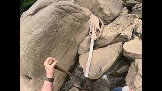 Ohiopyle 23 June 2024 Cucumber Rapids Boulder Field Photographers rocks [upl. by Edaj]