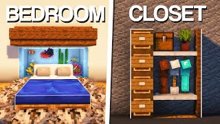 Minecraft 10 Bedroom Build Hacks amp Designs [upl. by Ronda]