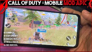 Call OF Duty MOBILE Mod Apk  1045 Global Version  AIMBOT ESP WALL HACK  No Jailbreak Non Root [upl. by Slinkman180]