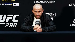 Alexander Volkanovski PostFight Press Conference  UFC 298 [upl. by Orferd7]