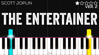 Scott Joplin  The Entertainer  EASY Piano Tutorial [upl. by Candace284]