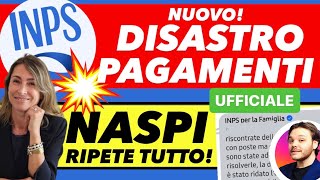 INPS RIPETE i PAGAMENTI MARZO 💥 DISASTRO DATE NASPI 🔴 MESSAGGIO UFFICIALE [upl. by Anayd]