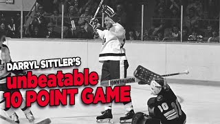 Darryl Sittlers UNBEATABLE 10 POINT GAME MAPLE LEAFS [upl. by Ezaria]