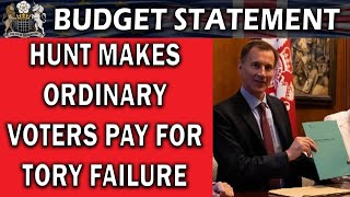 Hunt Wields the Axe in Budget Statement [upl. by Venita461]