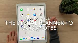 How to Import The Digital Planner to Goodnotes 5 [upl. by Nur]