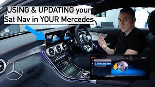 USING amp UPDATING your Sat Nav in YOUR Mercedes [upl. by Nabal332]