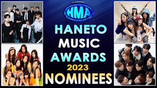 NOMINEES  Hanteo Music Awards 2023   2023 한터뮤직어워즈 수상자 전원 [upl. by Adliwa]