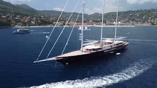 KORU amp ABOENA Jeff Bezos luxury yacht  Portofino amp Santa Margherita Ligure [upl. by Conney]