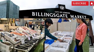 UKs Largest Fish Market  London Fish Market  Billingsgate Fish Market  Beebees World [upl. by Herrod]