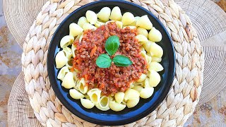 Bolonez Soslu Makarna 🍝 Kıymalı Makarna da diyebiliriz ☺️ Nefis çok lezzetli bir tarif 👌🏻✅😋😍 [upl. by Morette]