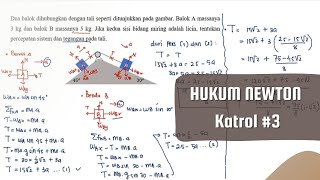 CARA CEPAT Gaya Tegangan Tali Soal no 16 Hukum 1 Newton Fisika SMA [upl. by Orferd662]