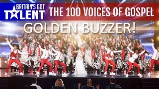 The 100 Voices Of Gospel  GOLDEN BUZZER  Auditions  Britain’s Got Talent 2016 [upl. by Wauters]