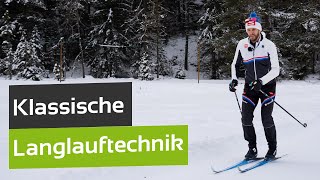 Langlauf lernen Klassisch  Technik amp Übungen [upl. by Mima]