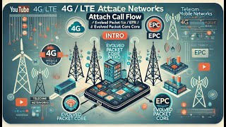 20 Mobile Networks 4G  LTE Attach Call Flow  EPC  Evolved Packet Core Intro 5 Episode 20 [upl. by Tallie871]