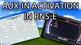 How to enable AUXIN in Audi RNSE A3 A4 A6 TT R8 Exeo Gallardo VAGCOM VCDS VAS [upl. by Anum598]