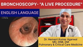 BRONCHOSCOPY quotA Live Procedurequot ENGLISH Basic A to Z about FOB Anatomy of Bronchi Dr Hemant [upl. by Accire]