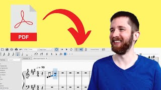 How to Convert a PDF File into Sheet Music that you can Edit MuseScore 3 Quick and Easy Import [upl. by Yneffit]