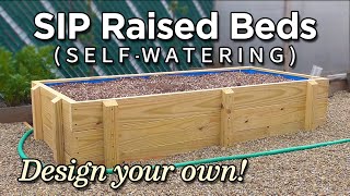 Selfwatering SIP Subirrigated Raised Bed Construction How to Build [upl. by Retniw]