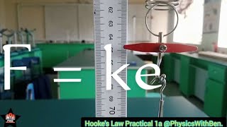 Hookes Law Practical  VID 1a  Hookes Law Experiment PHYSICS 3 WASSCE 2023 PREPARATION [upl. by Natsud]