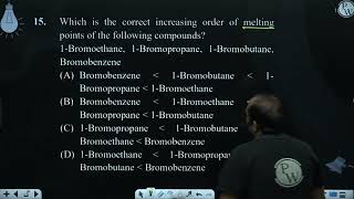 Which is the correct increasing order of melting points of the following compounds 1Brom [upl. by Adnhoj128]