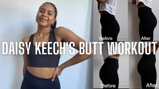 Trying Daisy Keech’s Bubble Butt Workout  Before amp After  A Butt in 1 Week [upl. by Drape278]