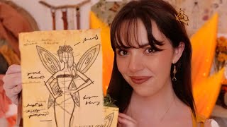 ASMR Designing Your Fairy Clothes 🧚‍♀️🍂🧵🪡 measuring you pampering personal attention fabric [upl. by Anilem402]